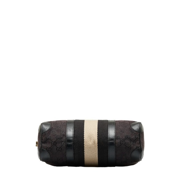 Authentic Gucci GG Canvas Mini Web Boston Bag - Picture 4 of 12